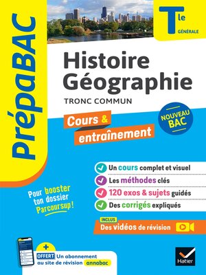 cover image of Prépabac Histoire-Géographie Tle générale--Bac 2024